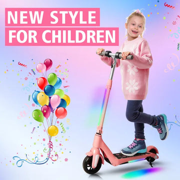 F6 Kinder-Elektroroller, 80 W, 12 km/h, LED-Anzeige