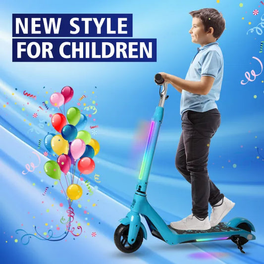 F6 Kinder-Elektroroller, 80 W, 12 km/h, LED-Anzeige